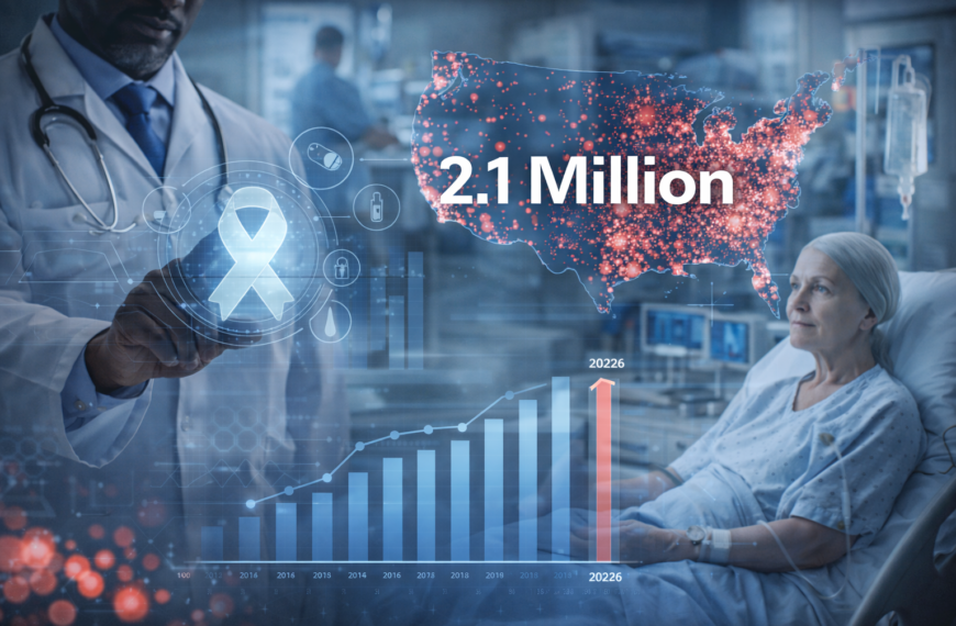 Around 2.1 million new cancer cases are expected to be diagnosed in the United States in 2026,